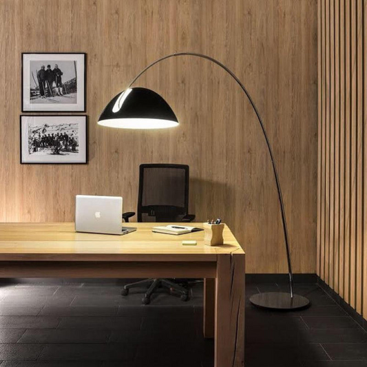 Elegant Curved Floor Lamp | Modern Arched Standing Light | Ridorn