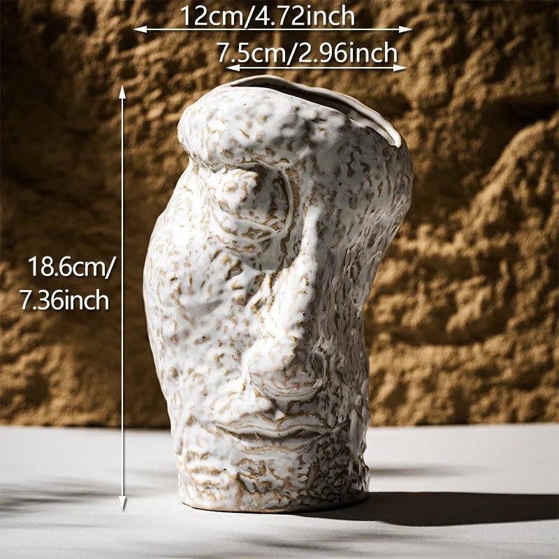 Contemporary Ceramic Face Vase for Floral Displays and Decor | Ridorn
