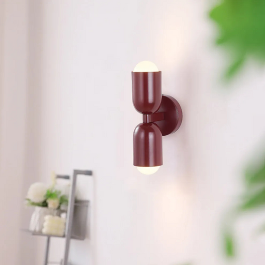 Double Headed Colorful Wall Lamp | Modern Art Inspired Accent Light | Ridorn