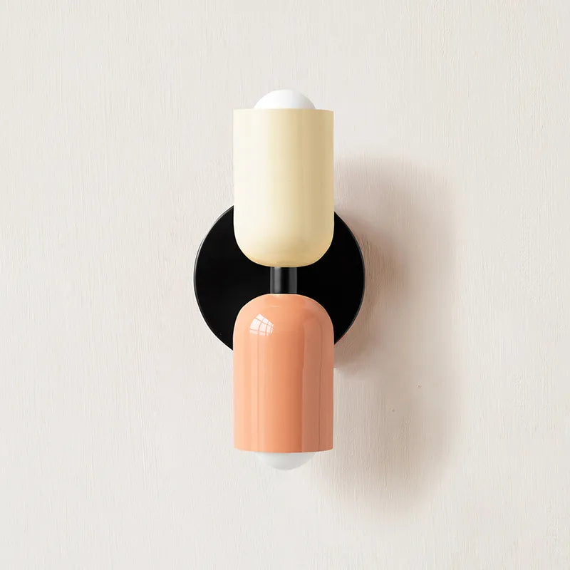 Double Headed Colorful Wall Lamp | Modern Art Inspired Accent Light | Ridorn