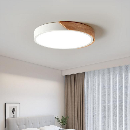 Elegante Runde Deckenleuchte mit Warmem LED-Licht | Ridorn