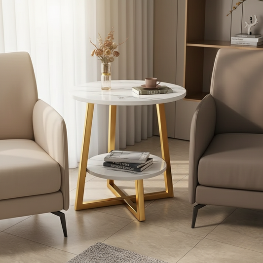 Contemporary Two-Tier Side Table for Small Spaces and | Ridorn