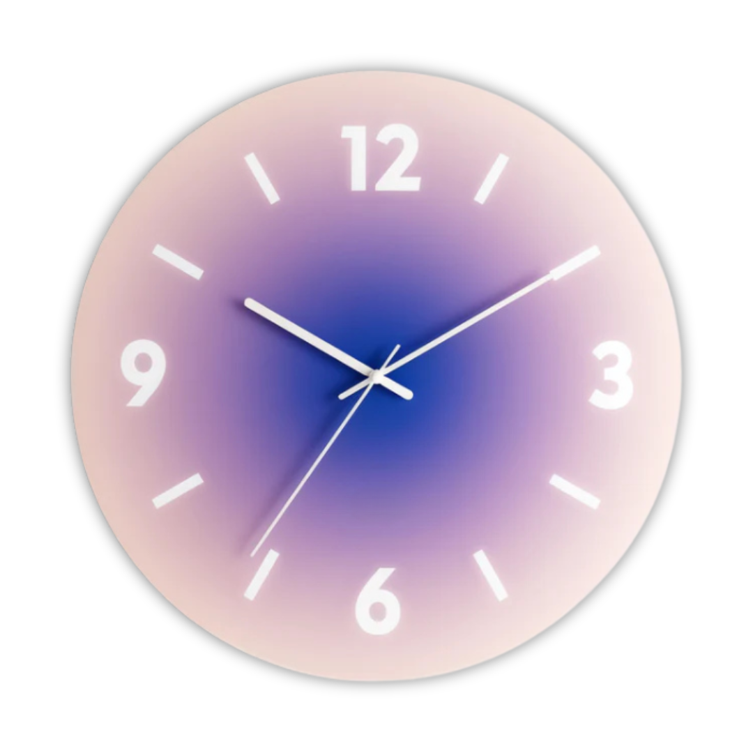 Sleek Glass Wall Clock for Modern Home Decor | Ridorn