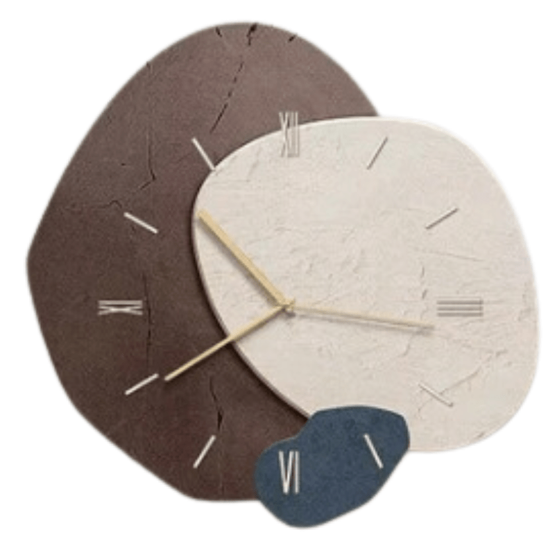 Elegant Wooden Clock with Unique Design - 35 cm Diameter | Ridorn