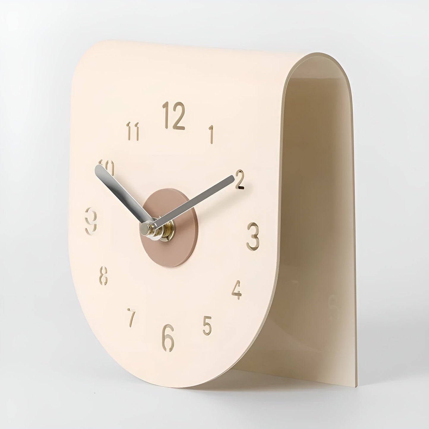 Elegant Natural Wood Table Clock with Clear Numerals | Ridorn