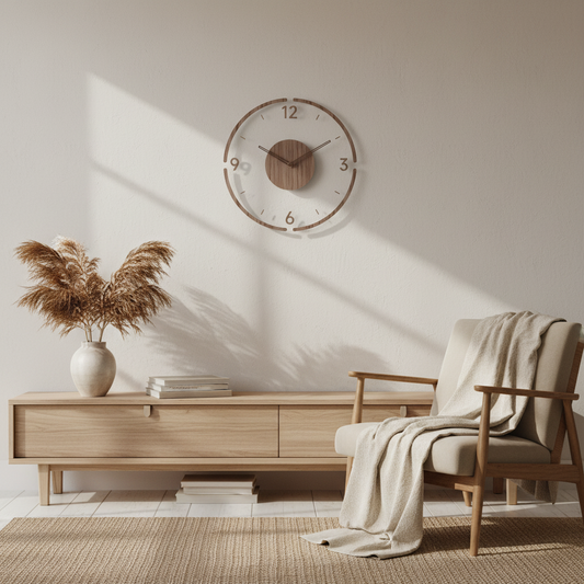 Vellaro Clock | Elegant Silent Quartz Wall Clock for | Ridorn