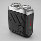 Rotary Electric Shaver for Men, Dual-Ring Blade Water-Resistant Grooming Razor, black finish