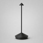 Rechargeable Touch Table Lamp, Cordless LED Desk Light for Dining, Bar & Bedside, black finish