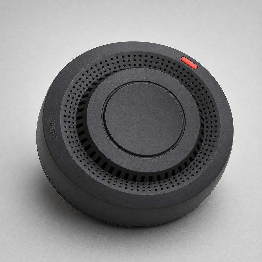 Smart WiFi Smoke & Fire Alarm, 85dB Heat Detection Alert with App Notifications, black-1pc finish