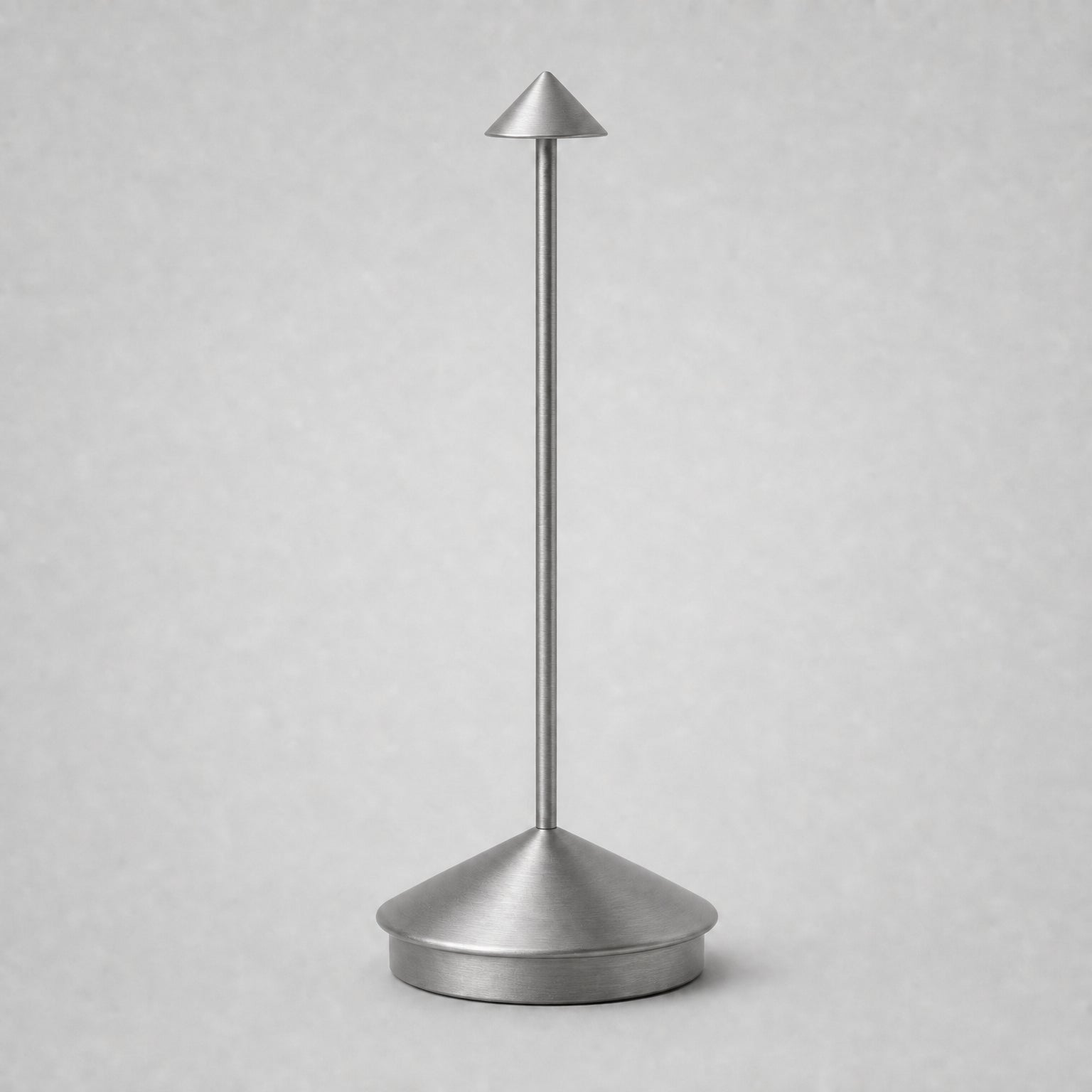 Rechargeable Touch Table Lamp, Cordless LED Desk Light for Dining, Bar & Bedside, gray finish
