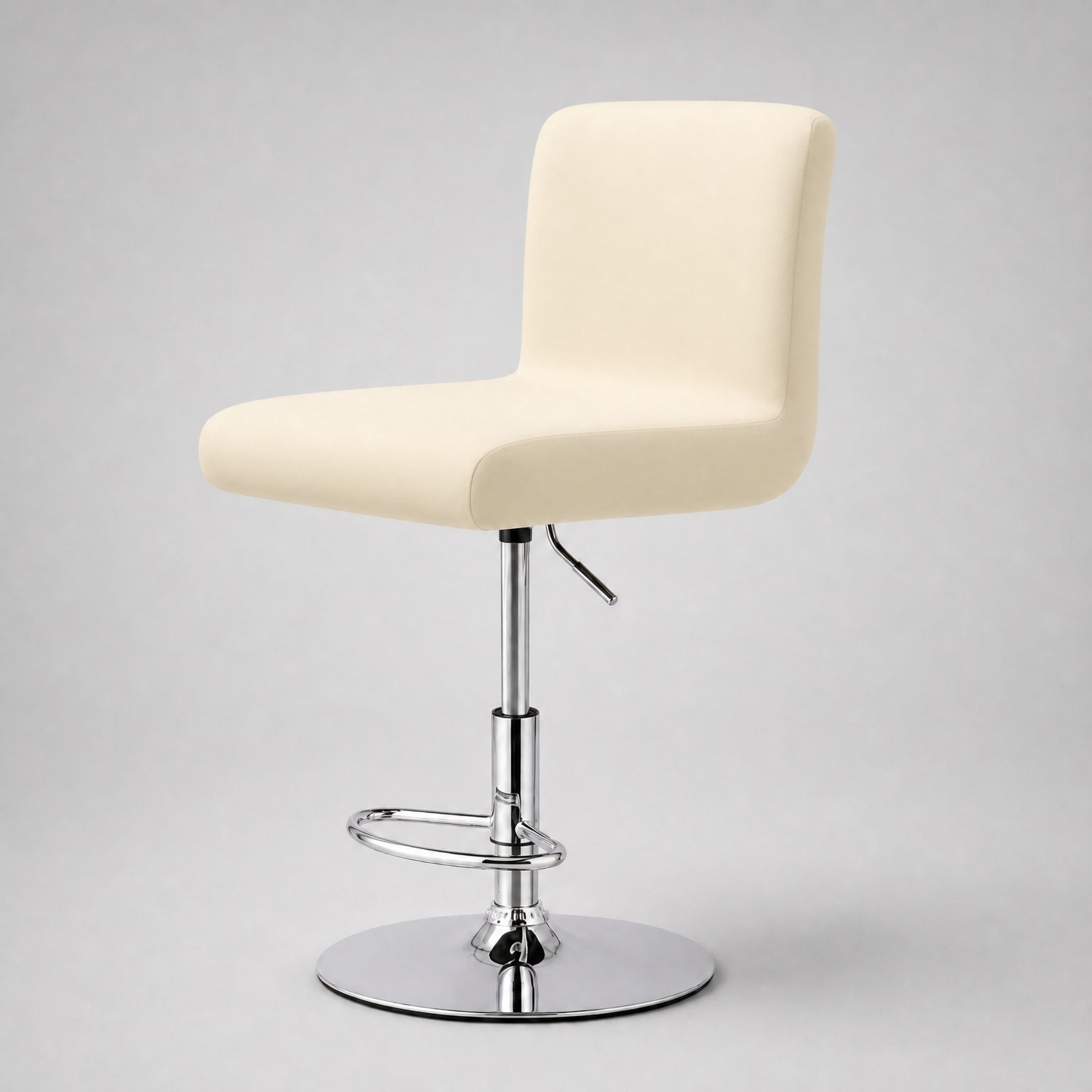 Stretch Bar Stool Covers, Waterproof Elastic Seat Slipcover for Round & Square Stools, waterproof-cream finish
