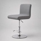 Stretch Bar Stool Covers, Waterproof Elastic Seat Slipcover for Round & Square Stools, waterproof-grey finish