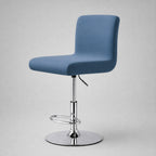 Stretch Bar Stool Covers, Waterproof Elastic Seat Slipcover for Round & Square Stools, waterproof-blue finish
