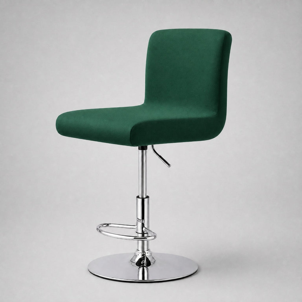 Stretch Bar Stool Covers, Waterproof Elastic Seat Slipcover for Round & Square Stools, waterproof-green finish