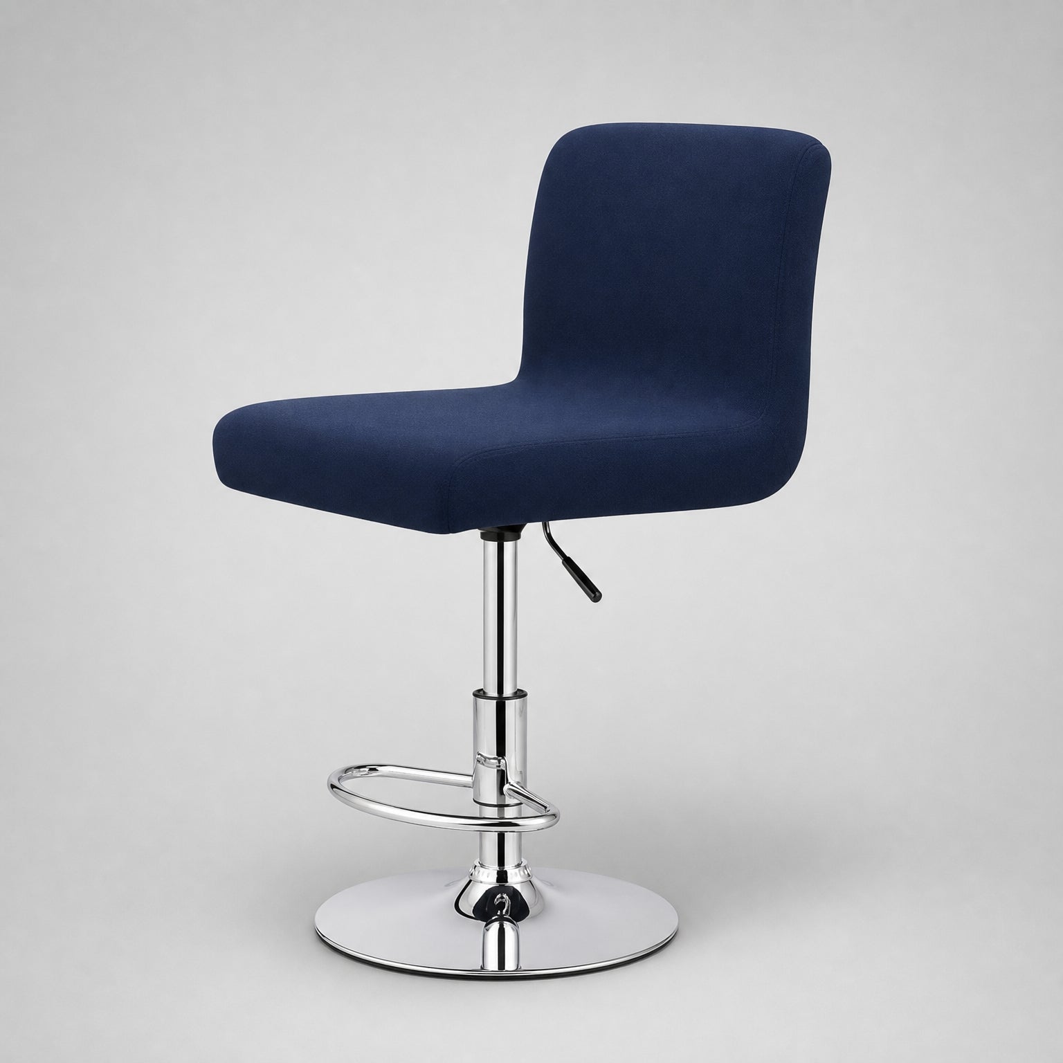 Stretch Bar Stool Covers, Waterproof Elastic Seat Slipcover for Round & Square Stools, Waterproof-Navy finish