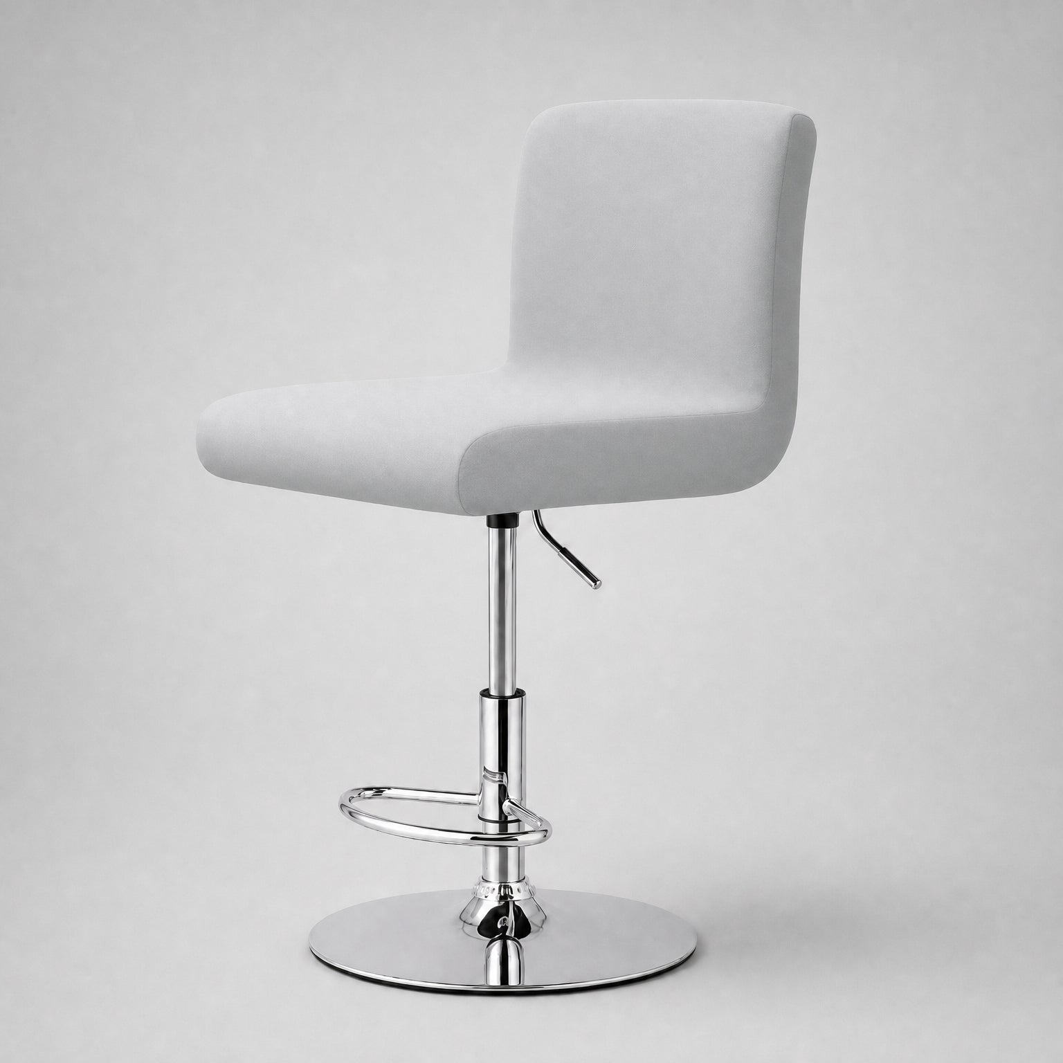 Stretch Bar Stool Covers, Waterproof Elastic Seat Slipcover for Round & Square Stools, waterproof-light-gray finish