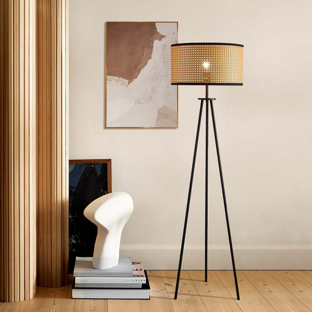 Boho Standing Floor Lamp | Sculptural Lighting with Curved Artistic Silhouette | Ridorn