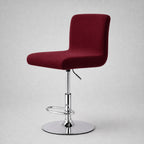 Stretch Bar Stool Covers, Waterproof Elastic Seat Slipcover for Round & Square Stools, waterproof-wine finish