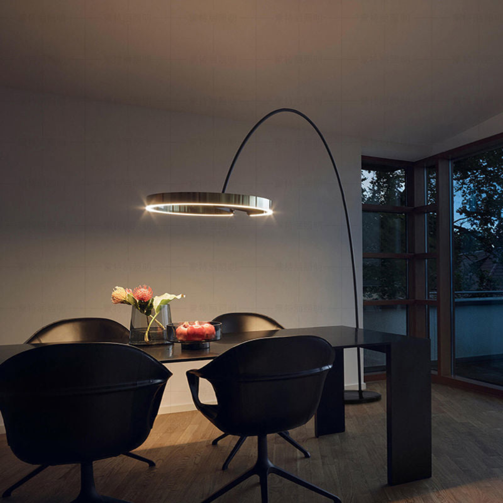 LED Angler Style Floor Lamp | Modern Adjustable Standing Light | Ridorn