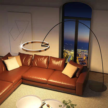 LED Angler Style Floor Lamp | Modern Adjustable Standing Light | Ridorn