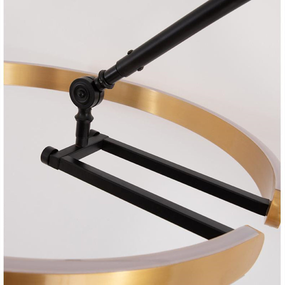 LED Angler Style Floor Lamp | Modern Adjustable Standing Light | Ridorn