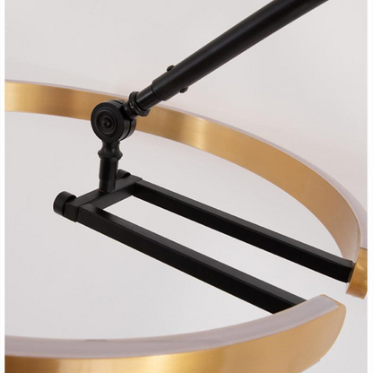 LED Angler Style Floor Lamp | Modern Adjustable Standing Light | Ridorn