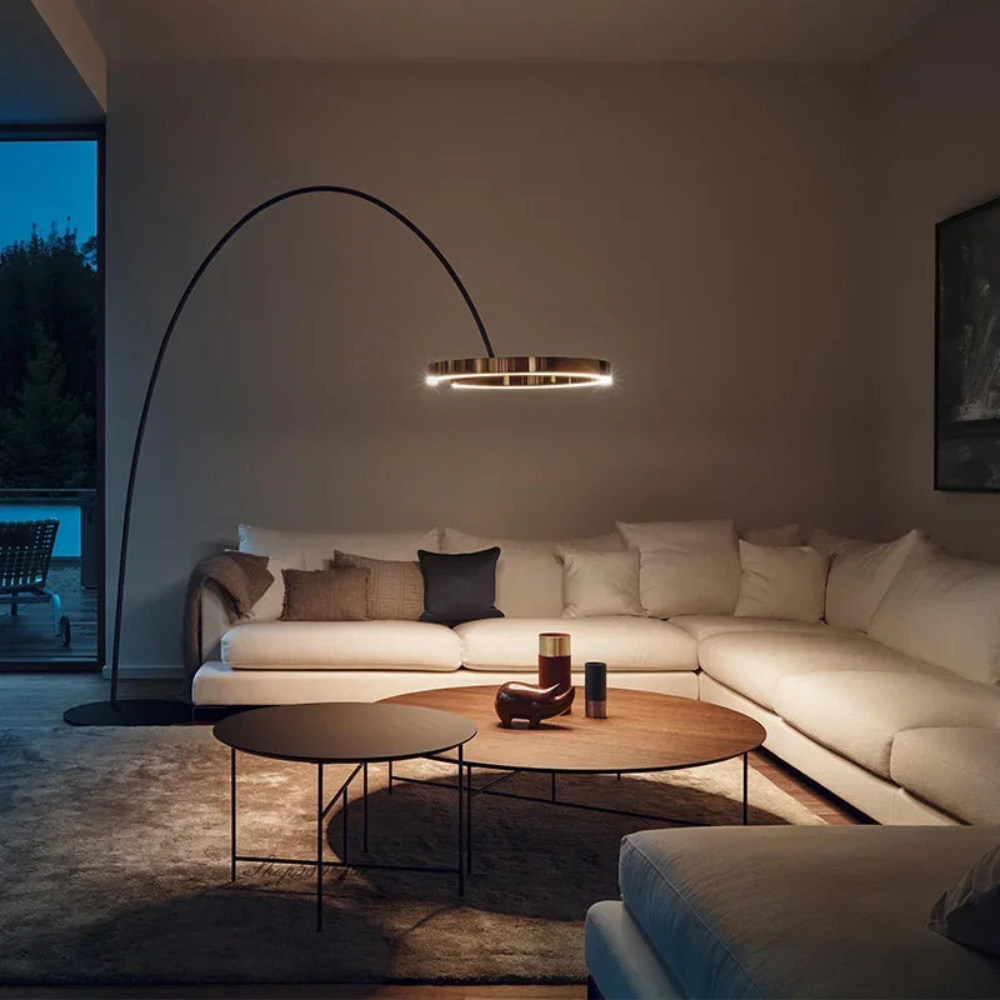 LED Angler Style Floor Lamp | Modern Adjustable Standing Light | Ridorn
