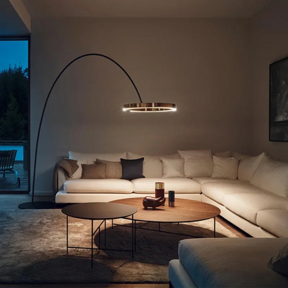 LED Angler Style Floor Lamp | Modern Adjustable Standing Light | Ridorn