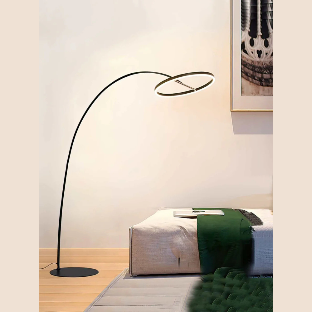 LED Angler Style Floor Lamp | Modern Adjustable Standing Light | Ridorn