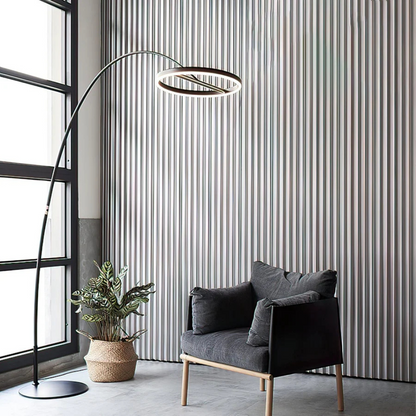 LED Angler Style Floor Lamp | Modern Adjustable Standing Light | Ridorn