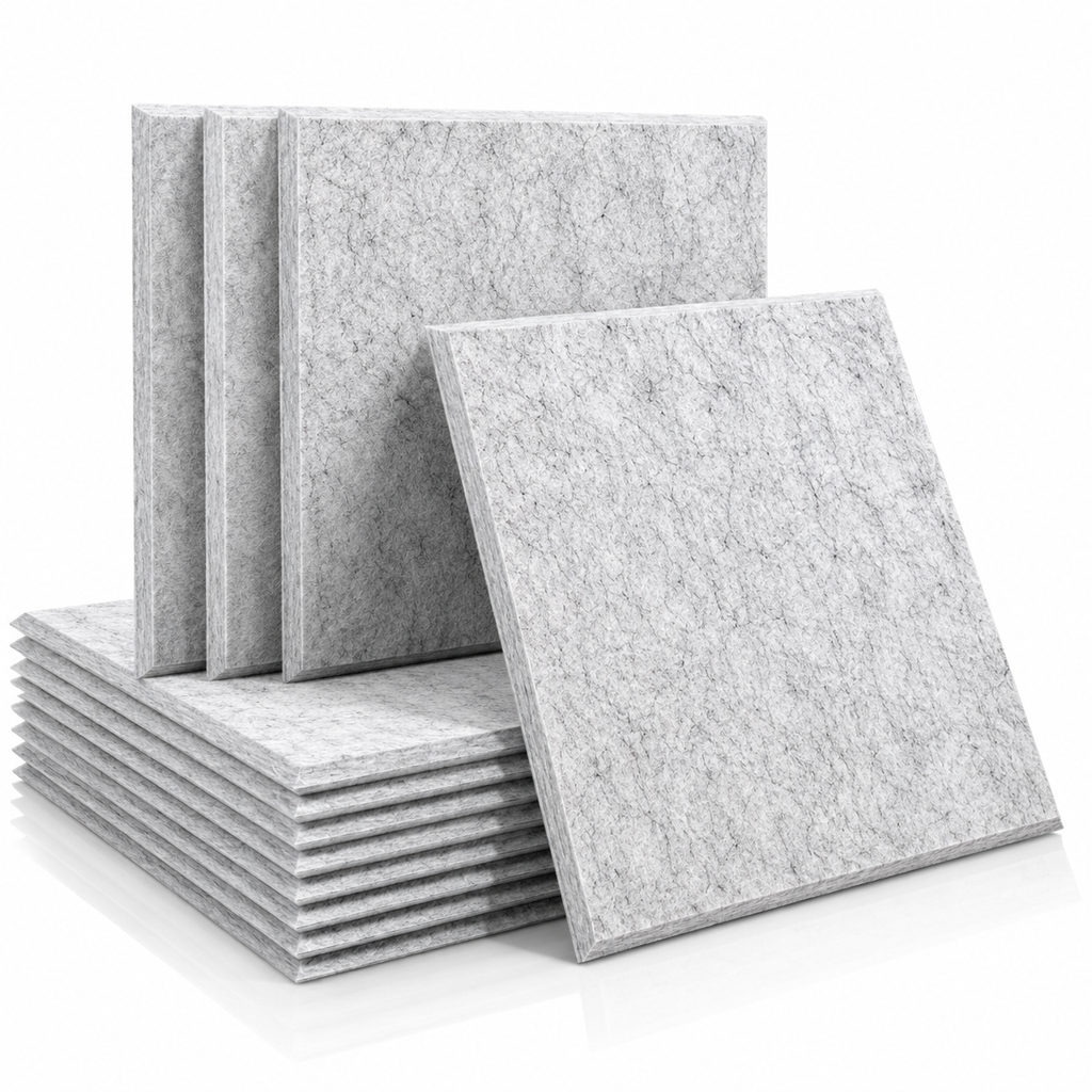 Acoustic Soundproofing Panels, Eco-Friendly Sound Insulation Tiles for Studio, Office & Home