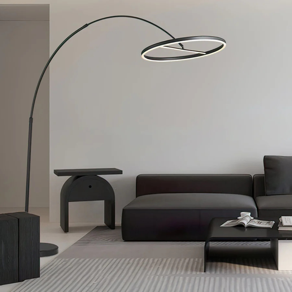LED Angler Style Floor Lamp | Modern Adjustable Standing Light | Ridorn
