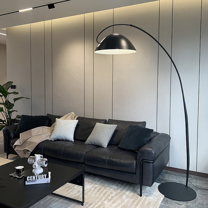 Elegant Curved Floor Lamp | Modern Arched Standing Light | Ridorn