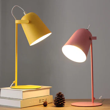 Nordic Macaron Iron Bucket Table Lamp | Ridorn