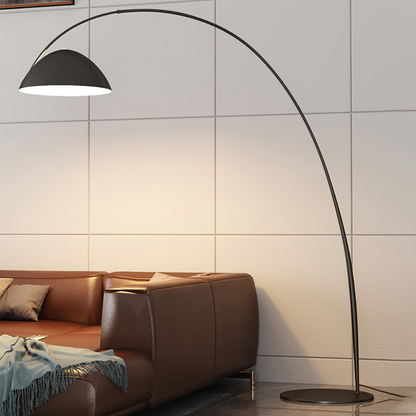 Elegant Curved Floor Lamp | Modern Arched Standing Light | Ridorn