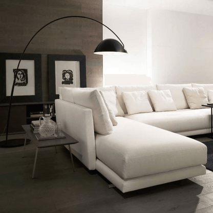 Elegant Curved Floor Lamp | Modern Arched Standing Light | Ridorn