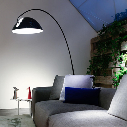 Elegant Curved Floor Lamp | Modern Arched Standing Light | Ridorn