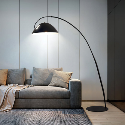Elegant Curved Floor Lamp | Modern Arched Standing Light | Ridorn