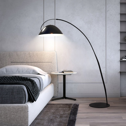 Elegant Curved Floor Lamp | Modern Arched Standing Light | Ridorn