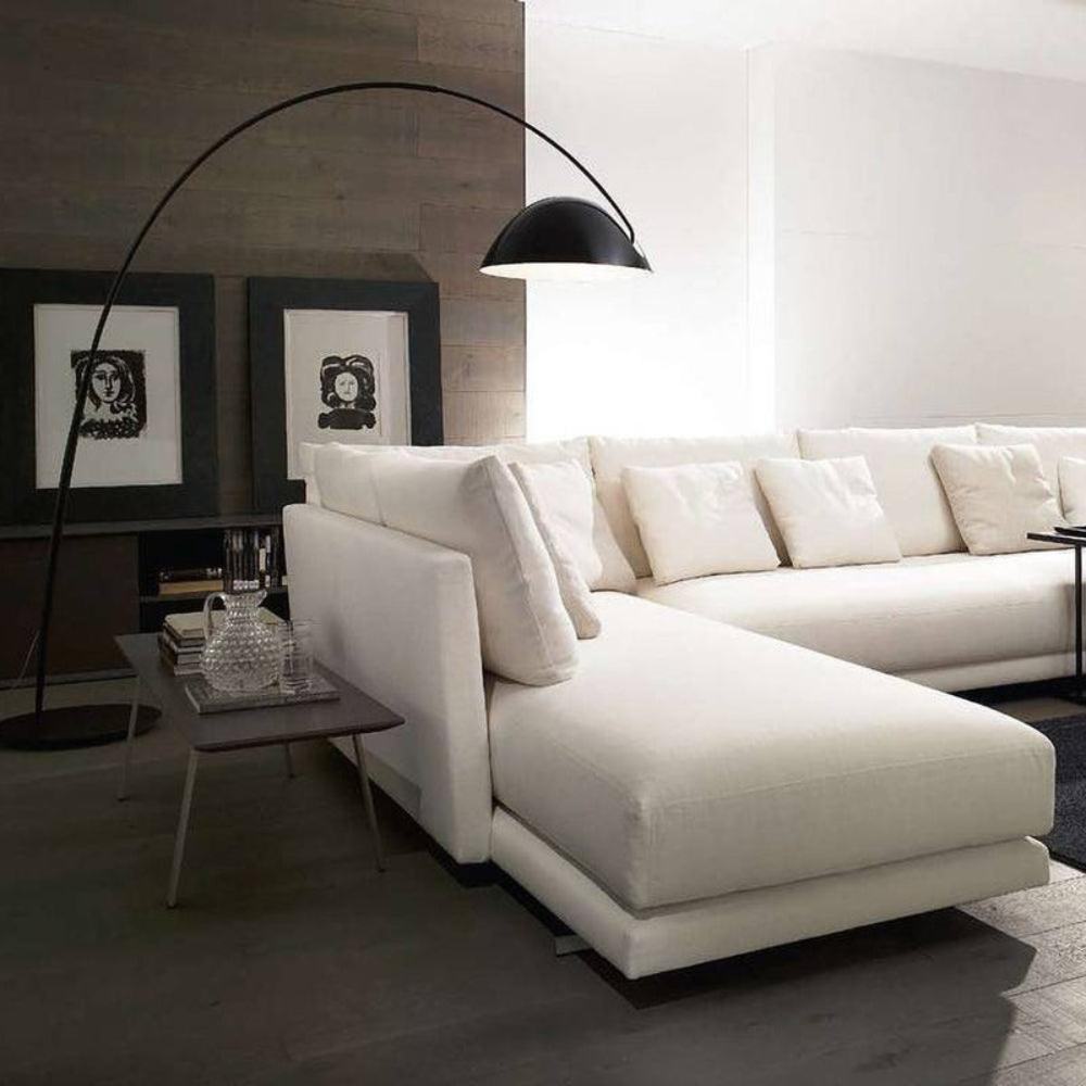 Elegant Curved Floor Lamp | Modern Arched Standing Light | Ridorn