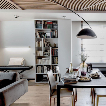 Elegant Curved Floor Lamp | Modern Arched Standing Light | Ridorn