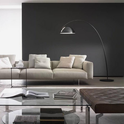Elegant Curved Floor Lamp | Modern Arched Standing Light | Ridorn