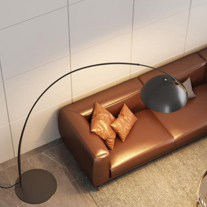 Elegant Curved Floor Lamp | Modern Arched Standing Light | Ridorn