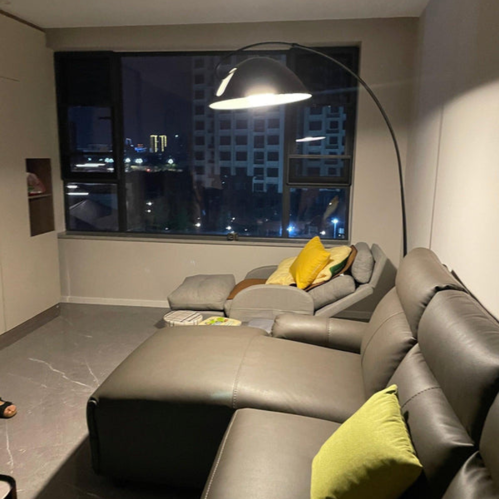 Elegant Curved Floor Lamp | Modern Arched Standing Light | Ridorn