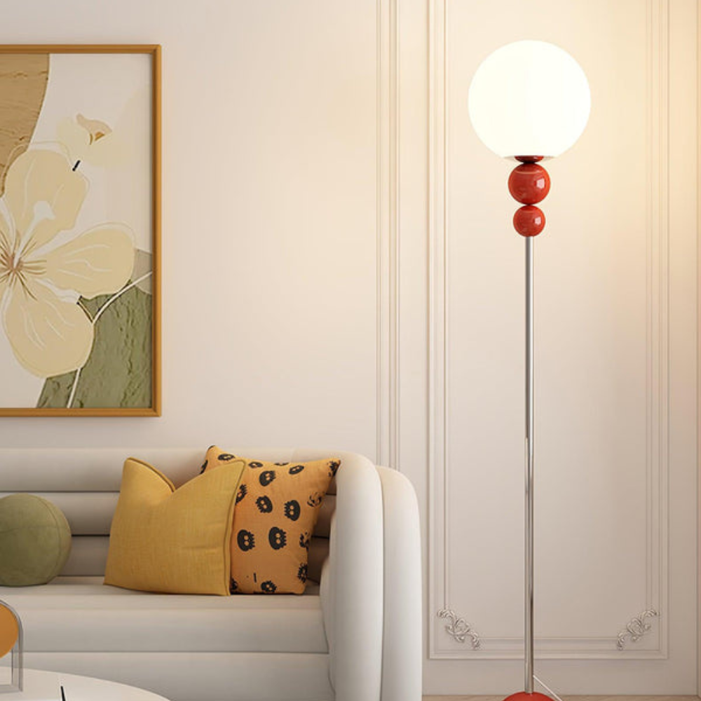 Minimalist Round Floor Lamp | Modern Standing Light for Living Spaces | Ridorn