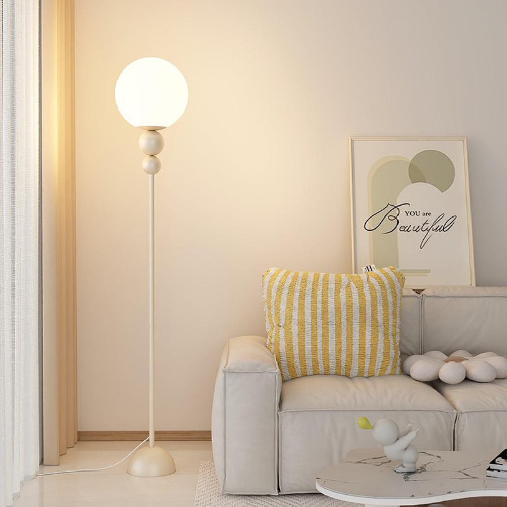 Minimalist Round Floor Lamp | Modern Standing Light for Living Spaces | Ridorn