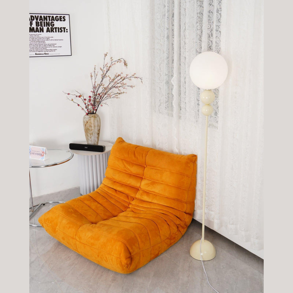 Minimalist Round Floor Lamp | Modern Standing Light for Living Spaces | Ridorn