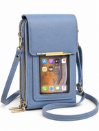 RFID Blocking Phone Bag, Anti-Theft Crossbody Wallet Purse with Shoulder Strap