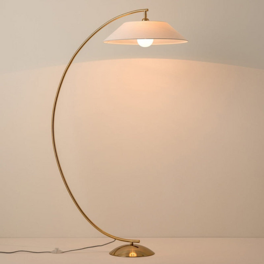 Modern Sculpted Floor Lamp | Flowing Silhouette Standing Light | Ridorn