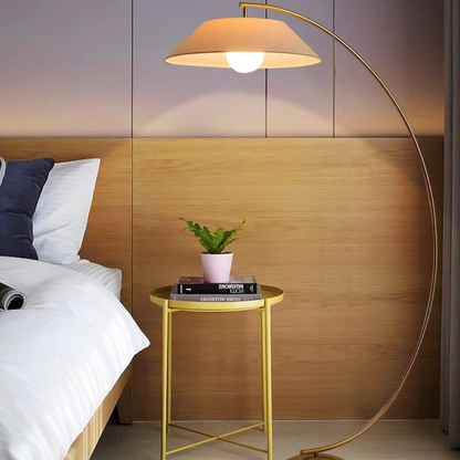 Modern Sculpted Floor Lamp | Flowing Silhouette Standing Light | Ridorn